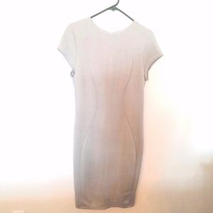 Obakki Women's Dove Grey Cupro Sheath Dress Size 10